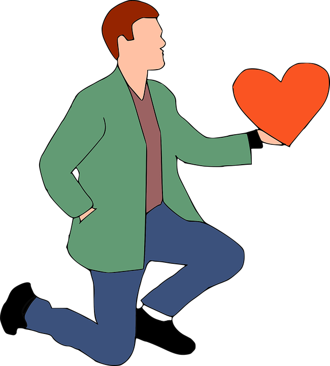 Dancing Leprechaun Clipart 9, Buy Clip Art - Clipart Man In Love Png (650x720)