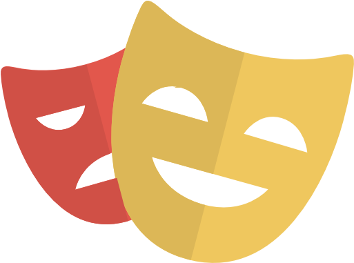 Theatre Masks - Teatro Icono (512x512)
