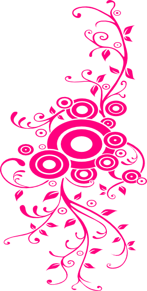 Pink Swirl Designs - Pink Swirl Clip Art (300x594)