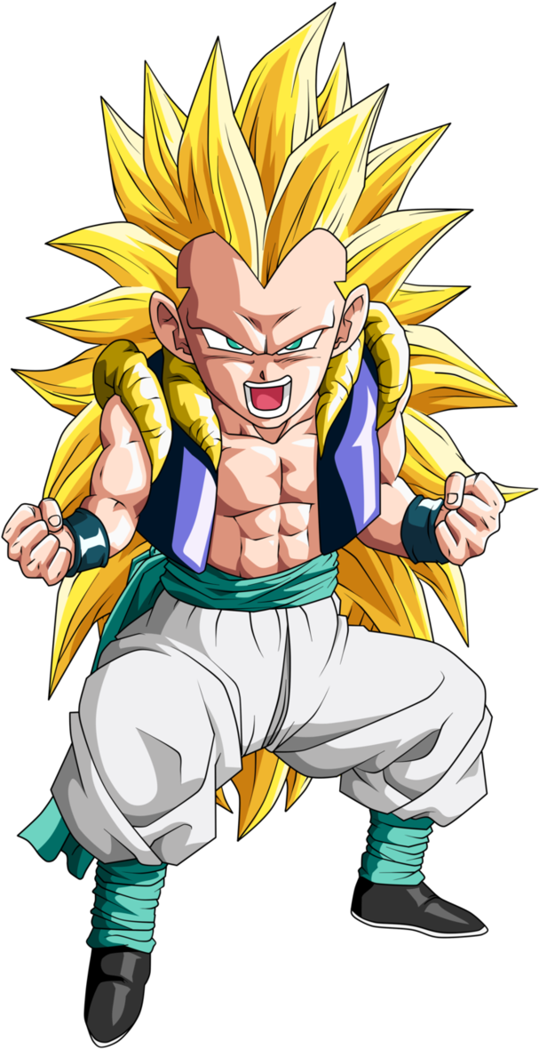 Gotenks Super Saiyan - Gotenks Super Saiyan 3 (661x1209)