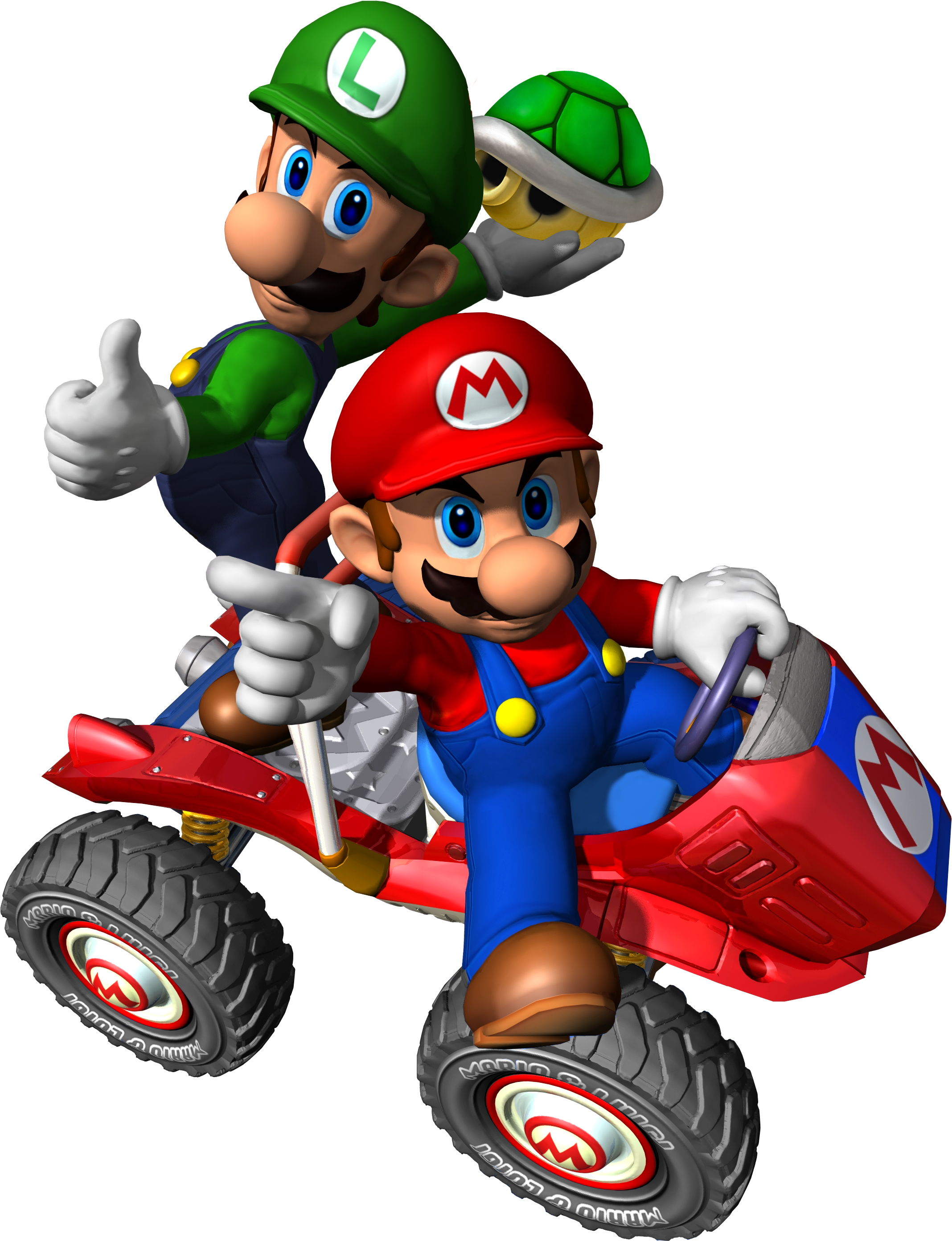 Mario And Luigi Png Transparent Image - Mario Kart Double Dash Mario (2340x2835)