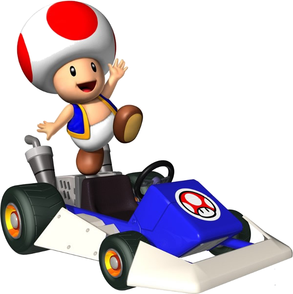 Mario Kart Ds - Mario Kart Characters Toad (600x602)