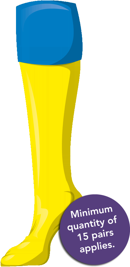 Custom Contrast Turnover Top Football Socks - Turnover Top (450x850)