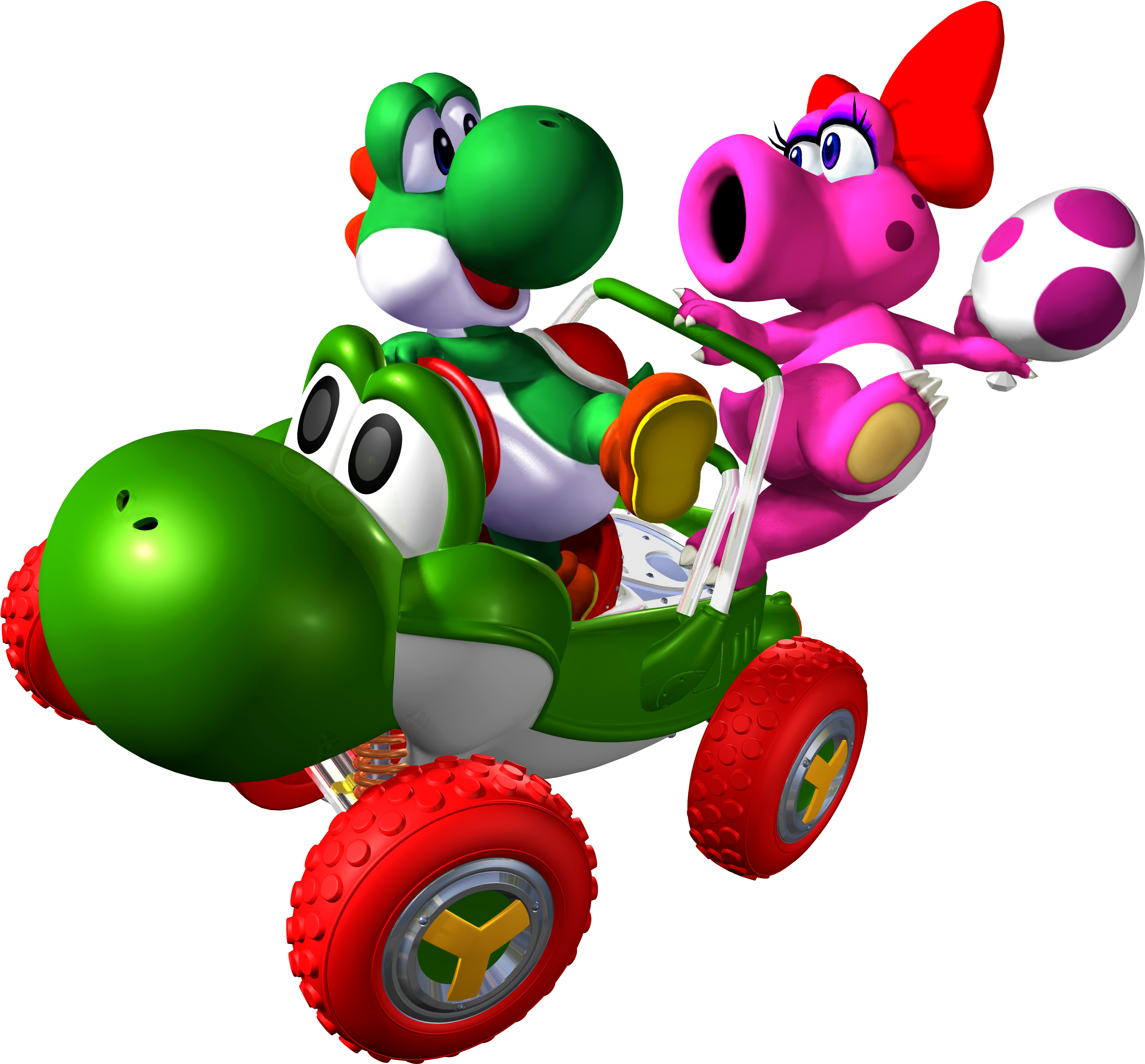 Yoshi And Birdo Mario Kart Double Dash - Mario Kart Double Dash Yoshi (3300x2800)
