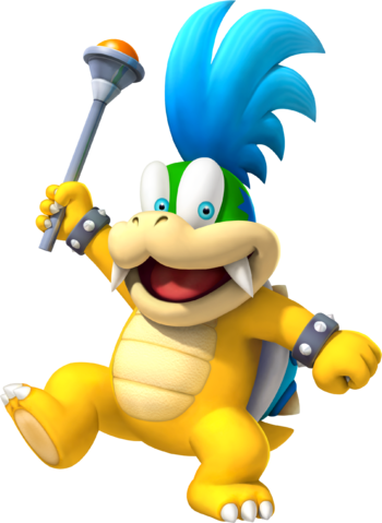 Artwork Of Larry Koopa For New Super Mario Bros - New Super Mario Bros Wii (350x479)