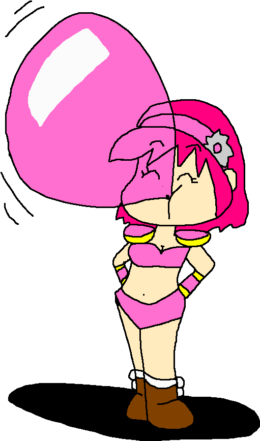 Amazon Blowing Bubble Gum By Pokegirlrules - Bubble Gum (570x891)