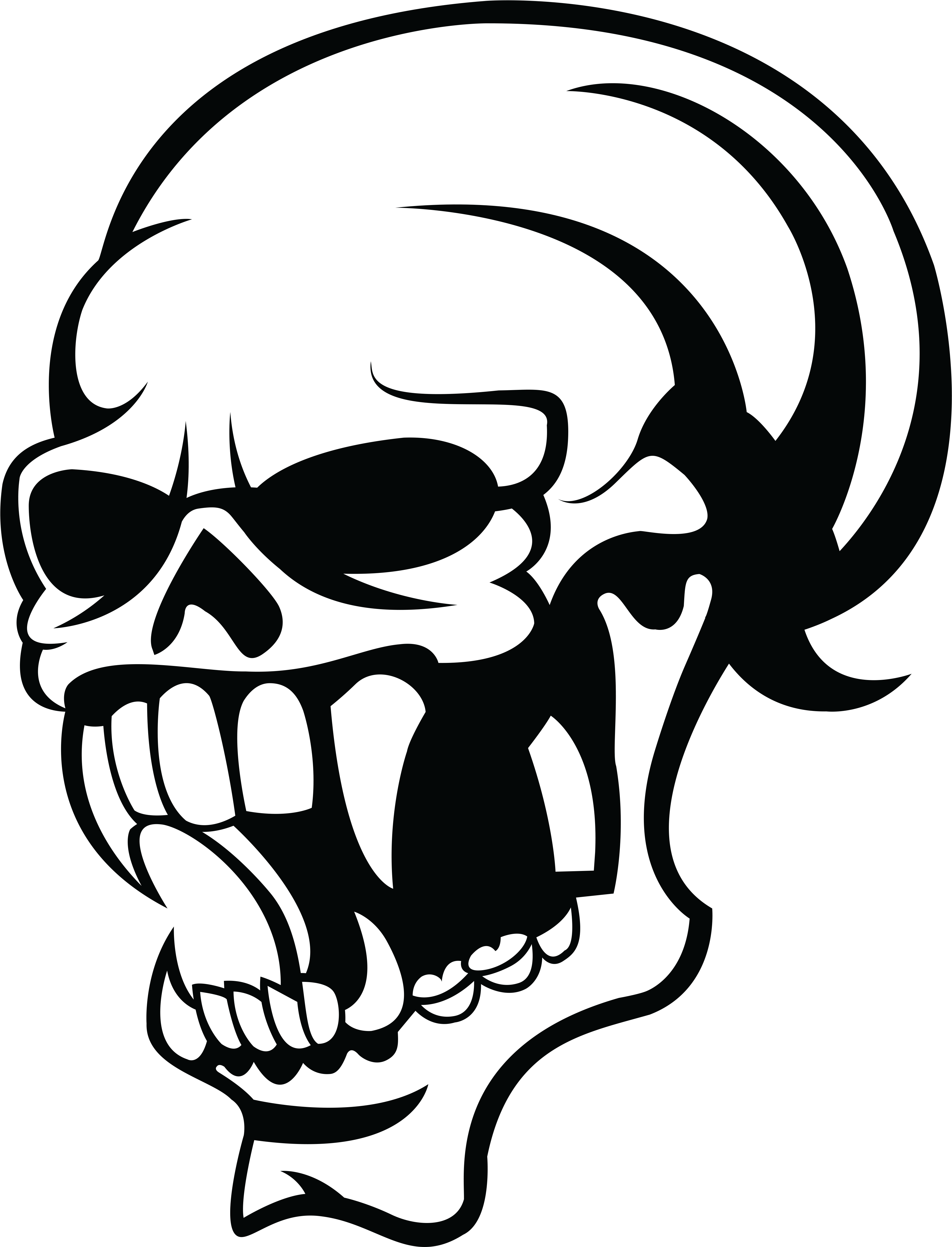 Skull Calavera Clip Art - Skull Calavera Clip Art (4007x5000)