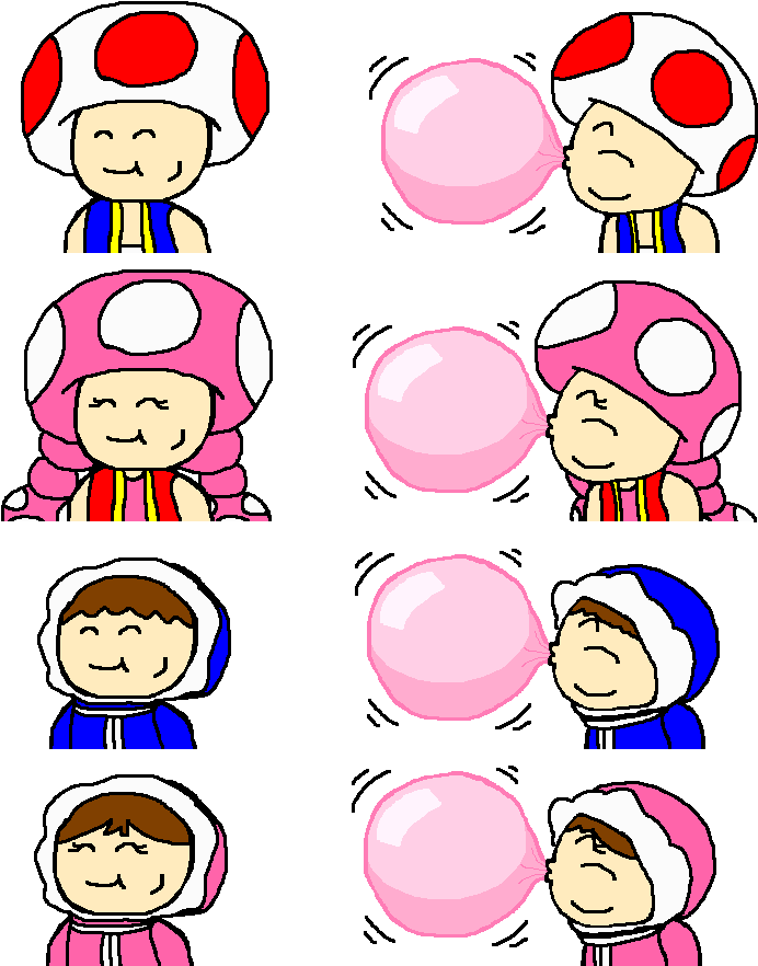 Blowing Bubble Gum Fun By Pokegirlrules - Bubble Gum (732x914)