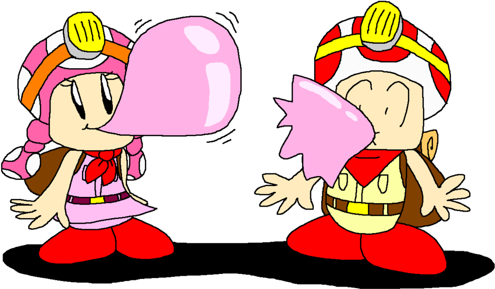 Bubble Gum Captains By Pokegirlrules - Cartoon (1024x622)