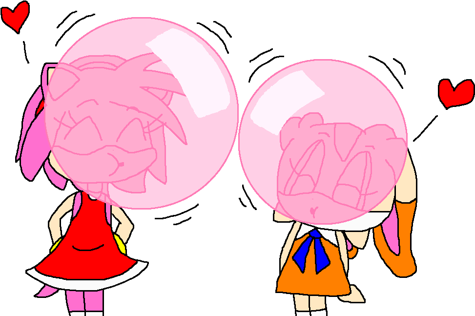 Amy And Cream Bubble Gum Buddies By Pokegirlrules - Amy And Cream Bubble Gum Buddies By Pokegirlrules (1016x660)