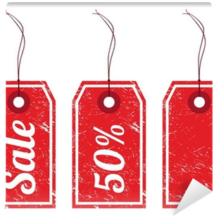 Fotomural Etiquetas De Precios Retro Venta • Pixers® - Stock Illustration (400x400)