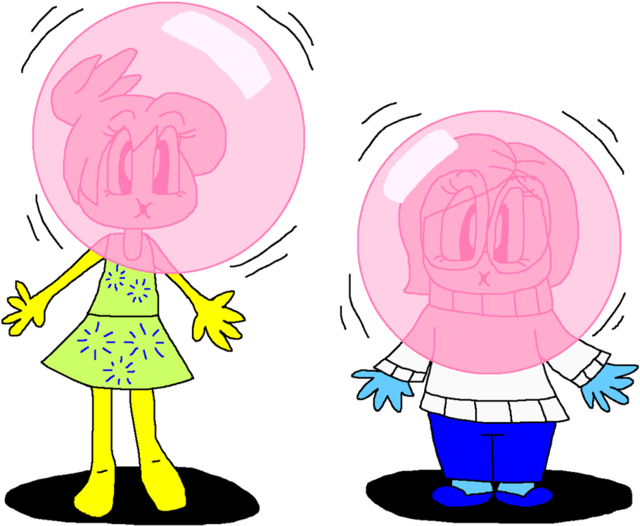 Joy And Sadness Bubbles By Pokegirlrules - Cartoon (999x799)