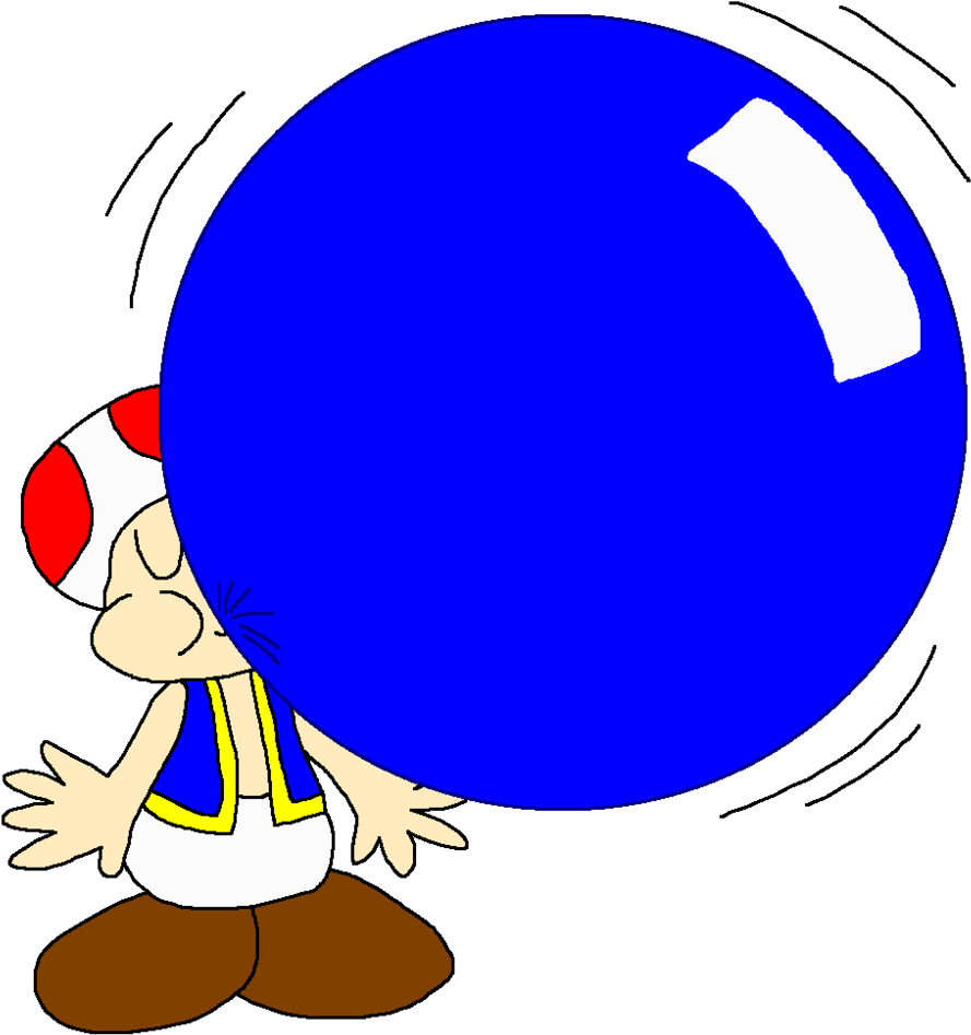 Toad's Big Bubble Gum By Pokegirlrules Toad's Big Bubble - Prohibido Fumar (1024x983)