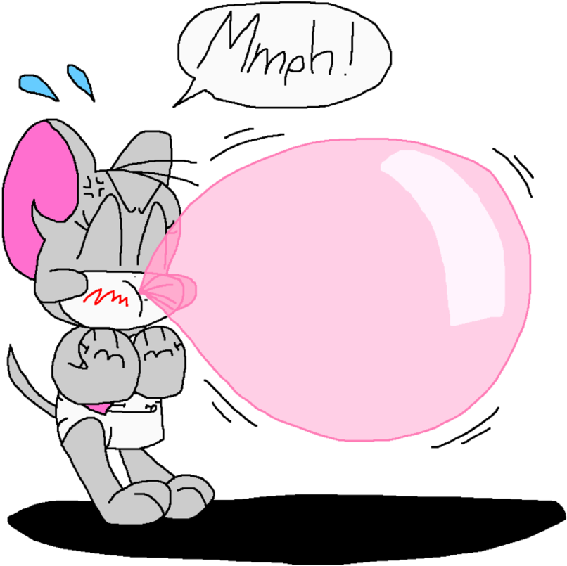 Tuffy Blows A Bubble By Pokegirlrules - January 14 (963x829)