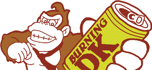 Burning Dk Vector By Spyroflame0487 - Mario Kart 8 Bowser Oil (531x264)