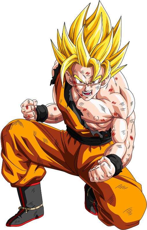 Super Saiyan 2 Should Have Added Pupils And Made The - Super Saiyan Blue Goku Hurt (518x800)