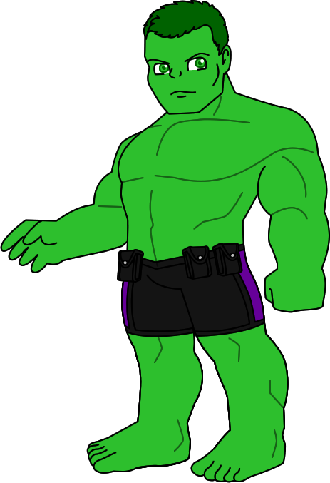 Hulk By Chattanooga-choochoo - Cartoon (463x677)