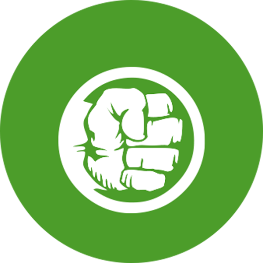 Hulk Style A Hulk Style B Incredible Hulk Fist Logo 530x530 Png Clipart Download