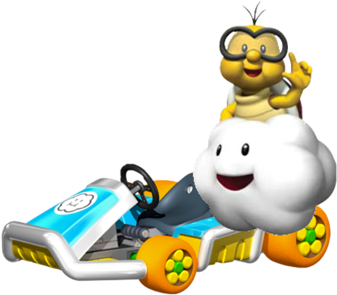 Lakitu (fly) - Mario Kart Standard Kart (500x442)