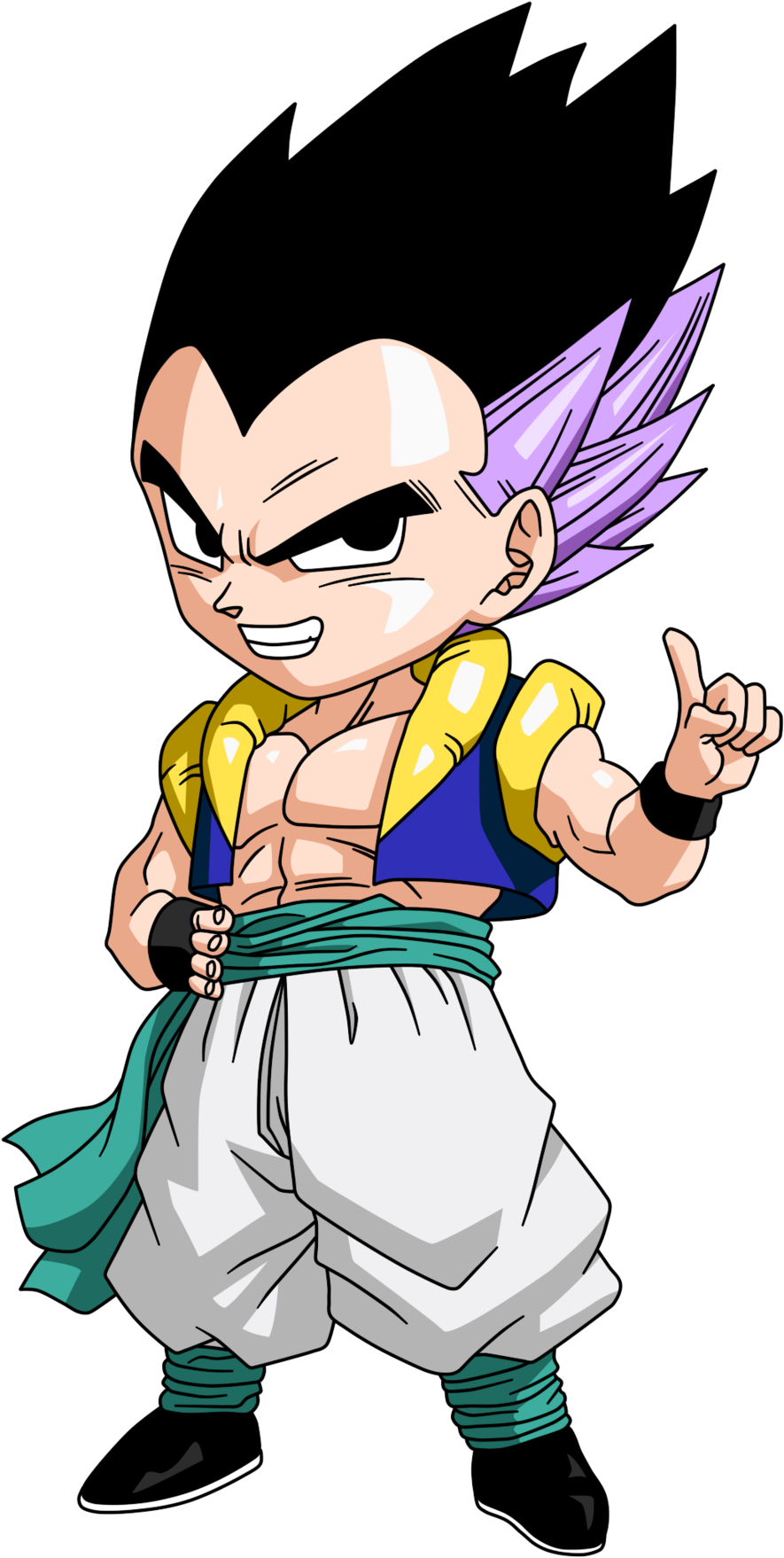 Gotenks Chibi Dragon Ball - Dragon Ball Z Magnet Collection (900x1768)