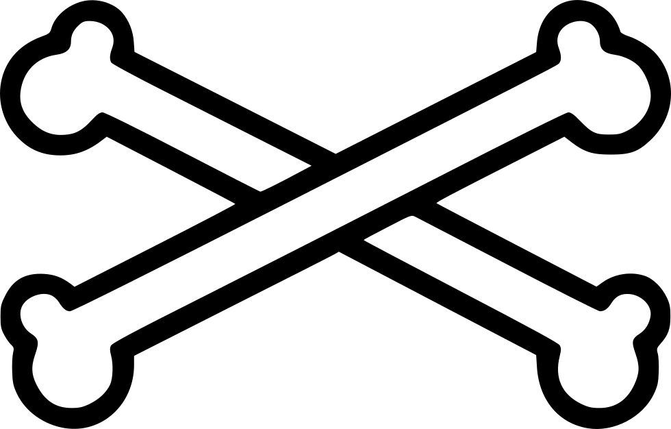 Bones Skull Skeleton Cross Comments - Calcium Icon (980x626)