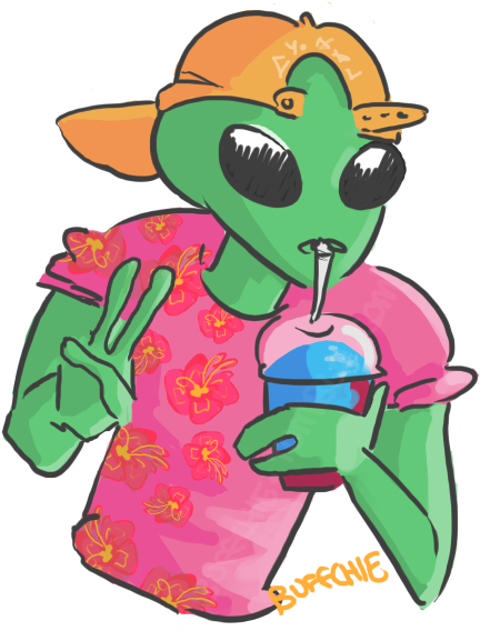 Your First Cryptid - Cartoon (500x579)