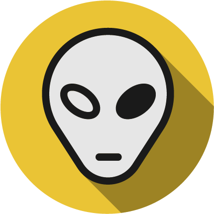Ufo News Alien Logo - Extraterrestrial Life (518x484)