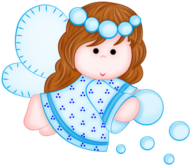 Angel Clipart Cute - Christening Angel Png (400x400)