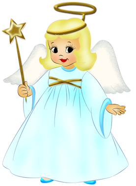 Little Angel With Wand Png Picture - Little Angel Clip Art (400x400)