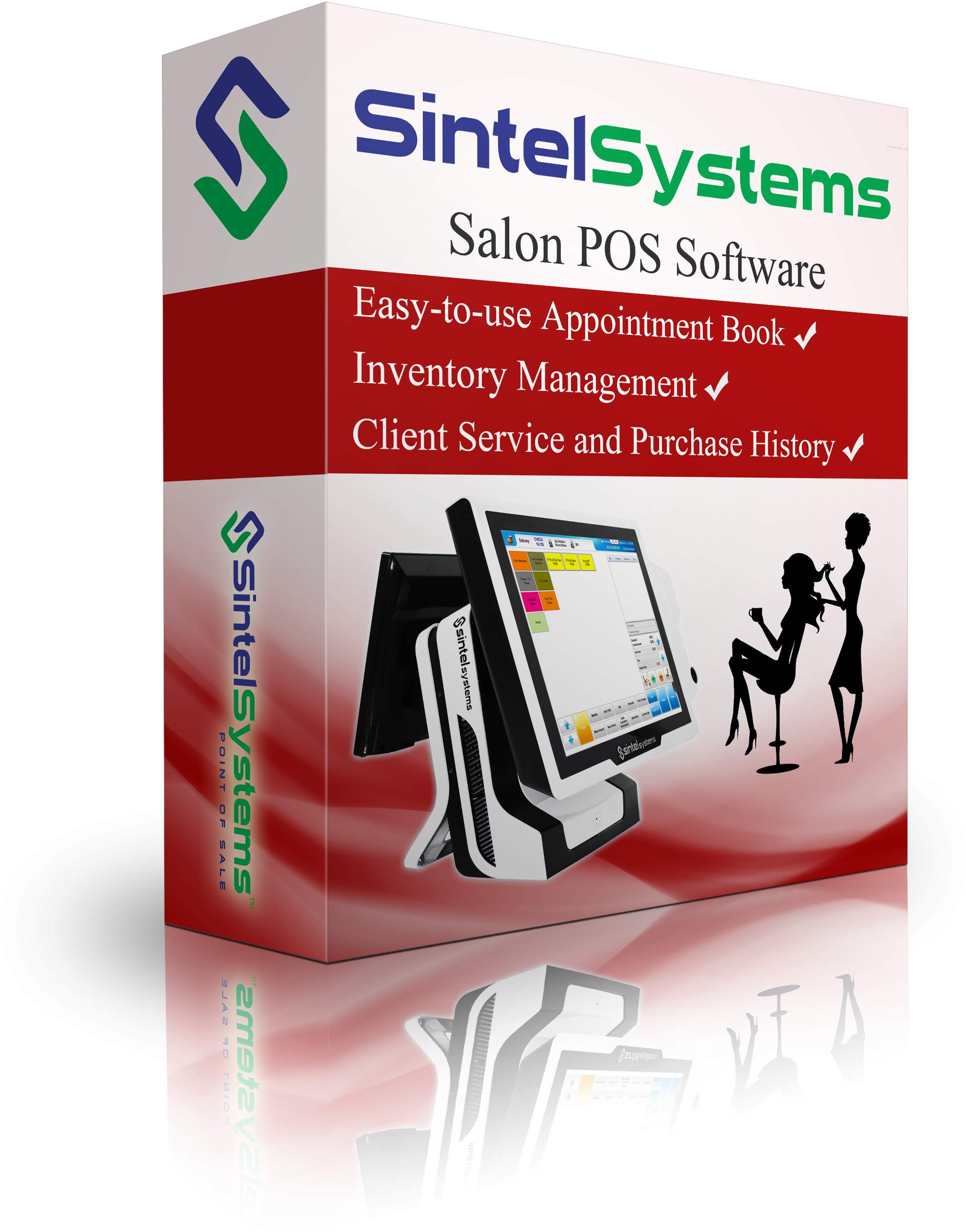 Sintel Systems Salon Pos Software - Point Of Sale (2550x2828)