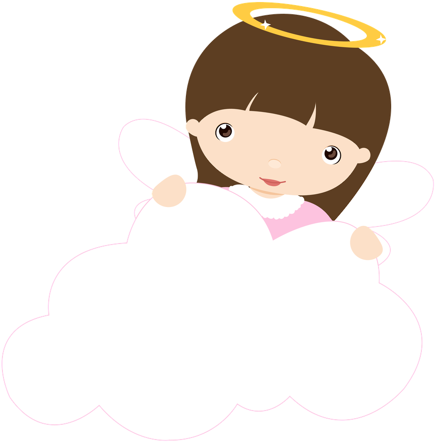 Little Angels - Cartão De Batismo (900x920)