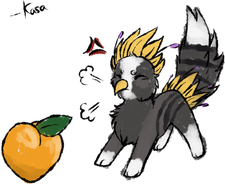 What A Dumb Apricot This Is By Kasaru2911 - Cartoon (984x811)