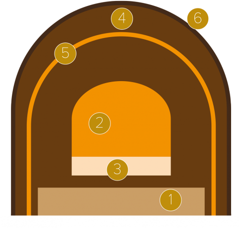 Apricot And Hazelnut Praline Yule Log - Arch (481x481)