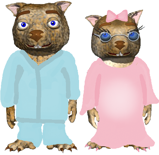 Dink And Tink Nightwear - Cartoon (640x640)