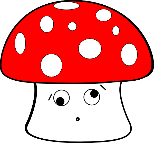 Pink Mushroom Clipart (600x555)