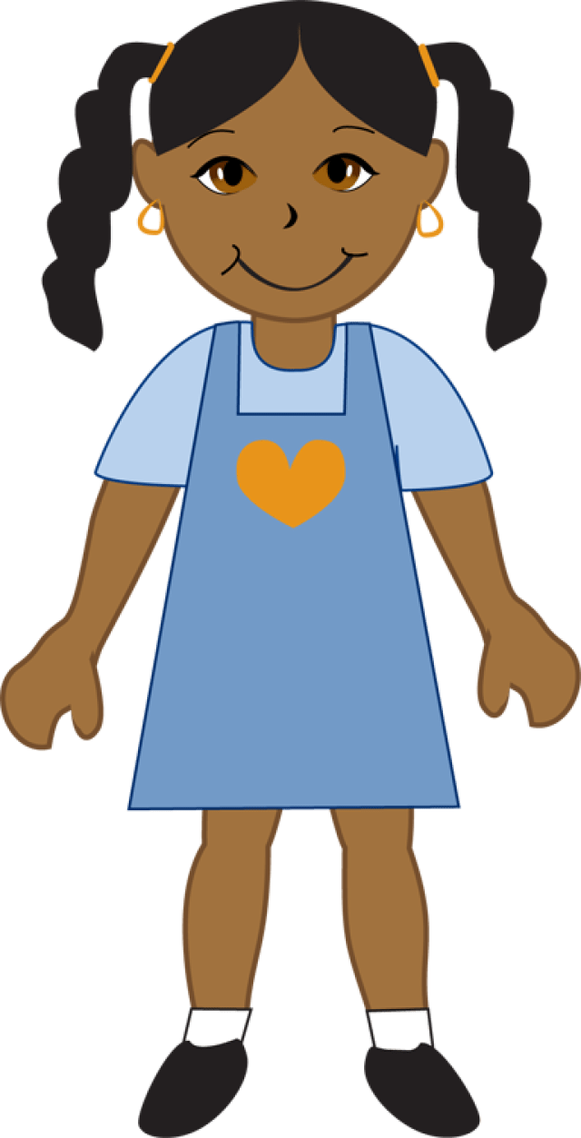 What Needs To Be Done - Clip Art African American Girl (523x1024)