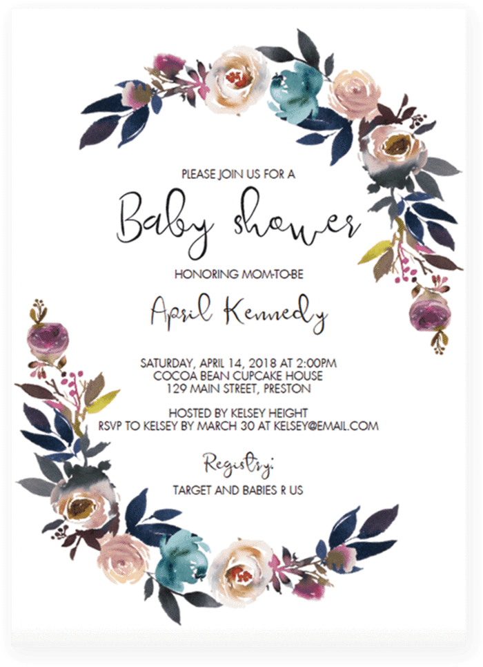 Bohemian Baby Shower Invitation Template By Littlesizzle - Baby Shower Invite Template (819x1024)