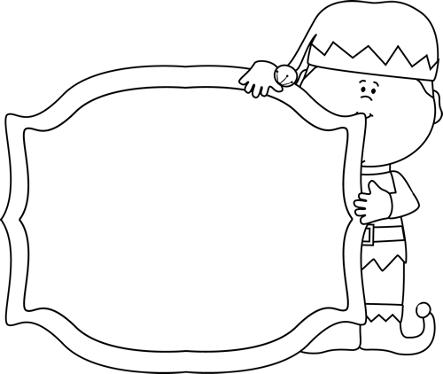 Christmas Clip Art Borders Black And White - Free Christmas Border Black And White (500x422)