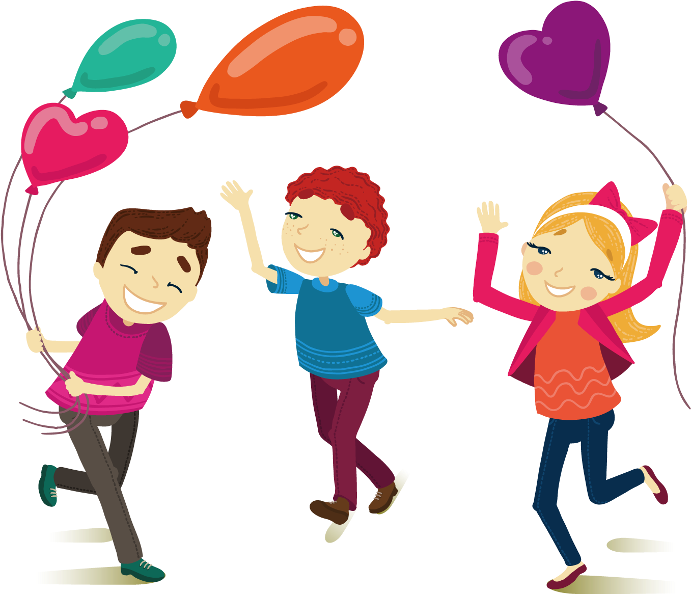Cartoon Child Illustration - Clipart Amigos Jugando9 (1500x1500)