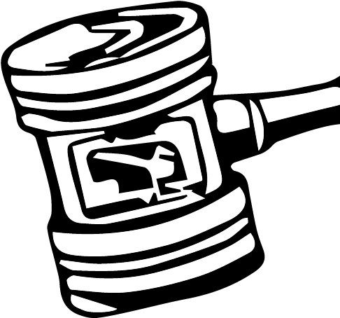 Gavel Icon Blk - Gavel (500x500)