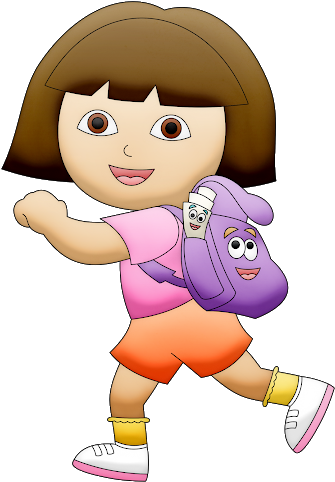 Dora The Explorer Clip Art - Dora The Explorer (350x497)