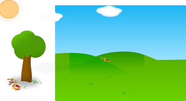 Garden Clipart Background Png (600x327)