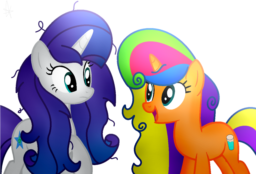 Markery And Water Glassis-i'm Glad To See You By Mlpstarluck9924 - Cartoon (1024x705)