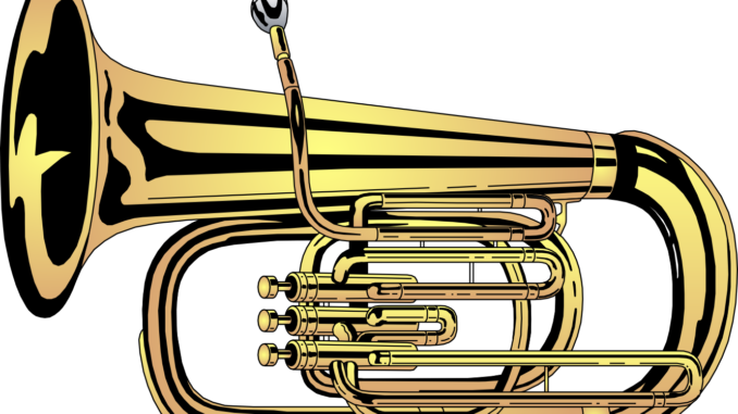 Trumpet Cartoon Characters - Tuba Clipart (678x381)
