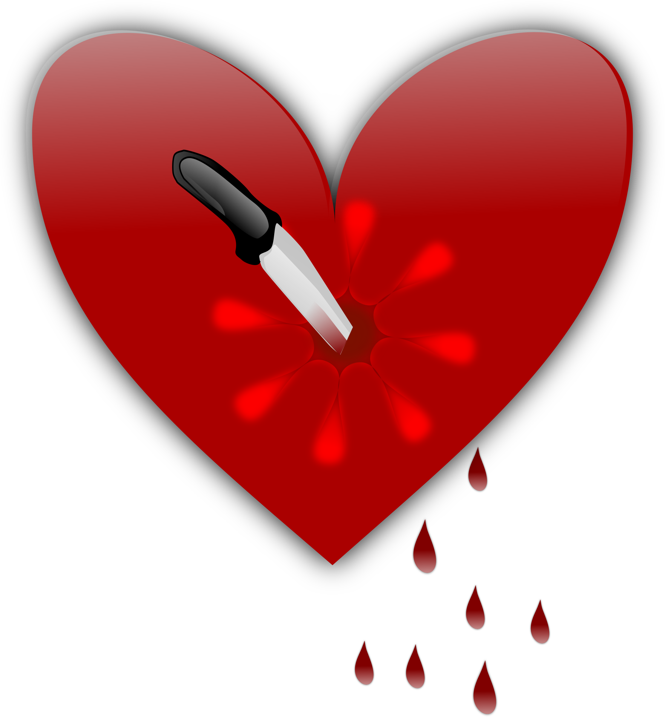 Free Download Broken Heart Wallpapers, - Knife In My Heart (2226x2400)