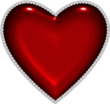 Red Heart With Diamonds Png Clipart - Uss Chief Mcm 14 (399x384)