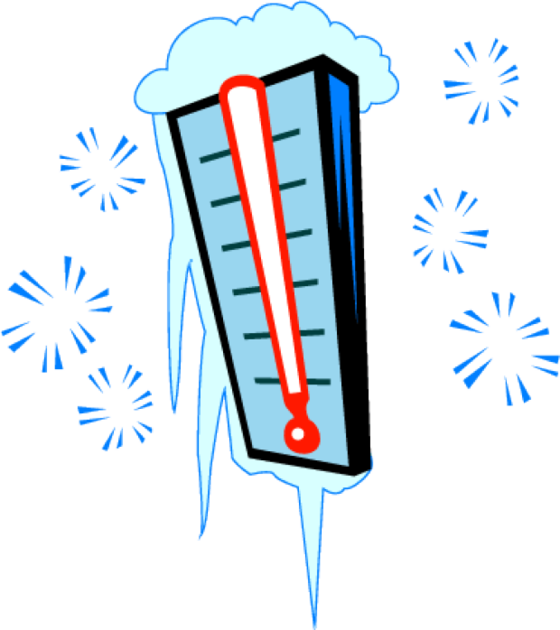 Cold Clipart Icy Weather - Cold Temperature (560x630)