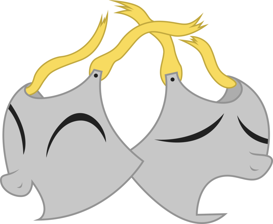 The Tragic Comic - Mlp Theatre Cutie Mark (900x739)