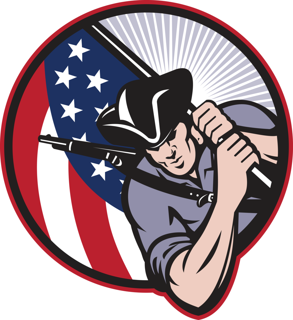 Kds Darmiddle School - Patriots Revolutionary War Clipart (1000x1093)