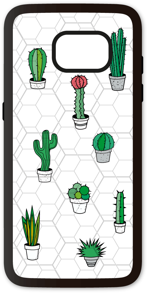 Funda Móvil Samsung Galaxy S7 Edge Cactus Miniaturas - Mobile Phone (1100x1100)